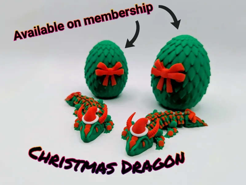 Flexible Christmas Baby Dragon