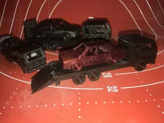 Tow truck - printed in one piece without supports