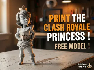 Clash Royale Princess (Heroic Pose)
