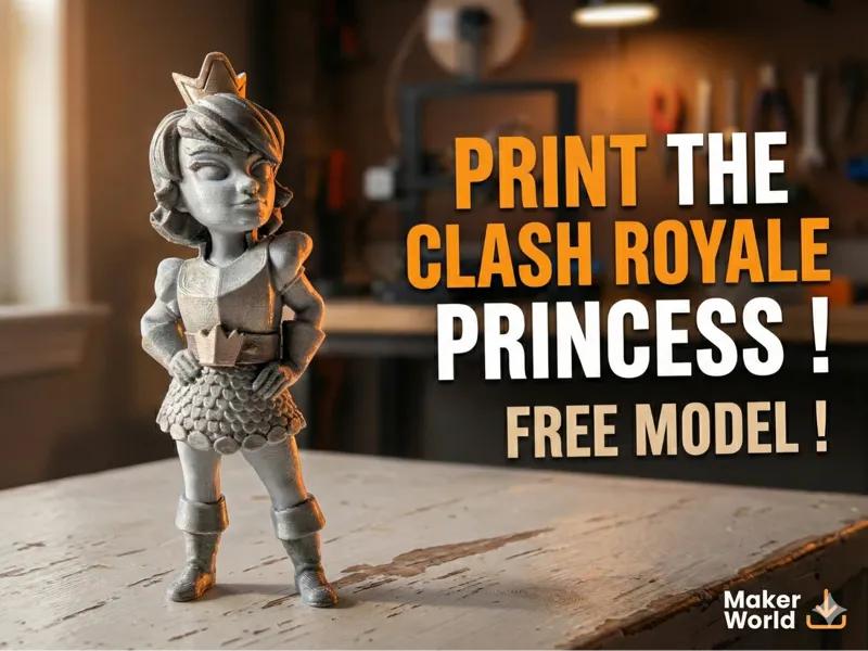 Clash Royale Princess (Heroic Pose)