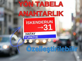 Tamamen Özelleştirilebilir Şehir Tabelası