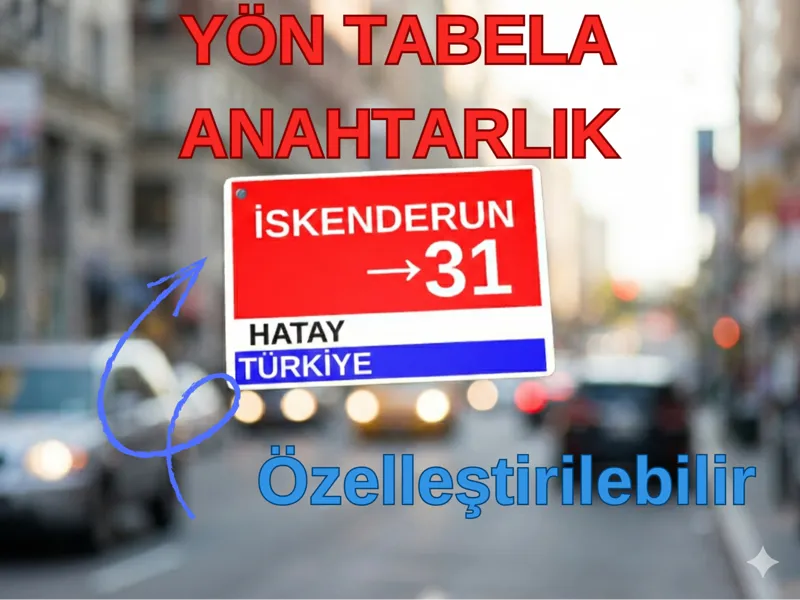 Tamamen Özelleştirilebilir Şehir Tabelası