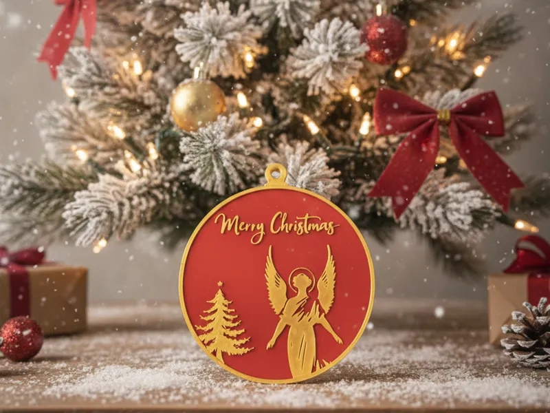 Weihnachtskugel Engel