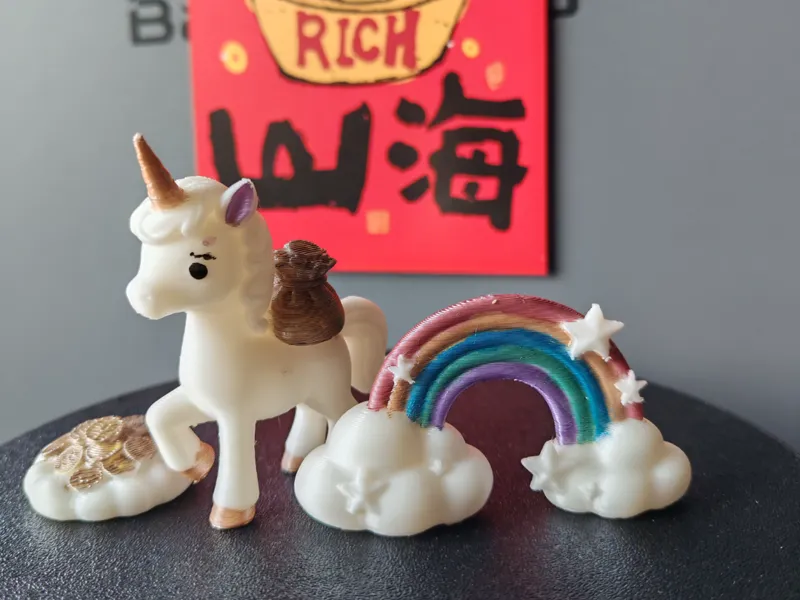 独角兽马上有钱摆件手办无需AMS