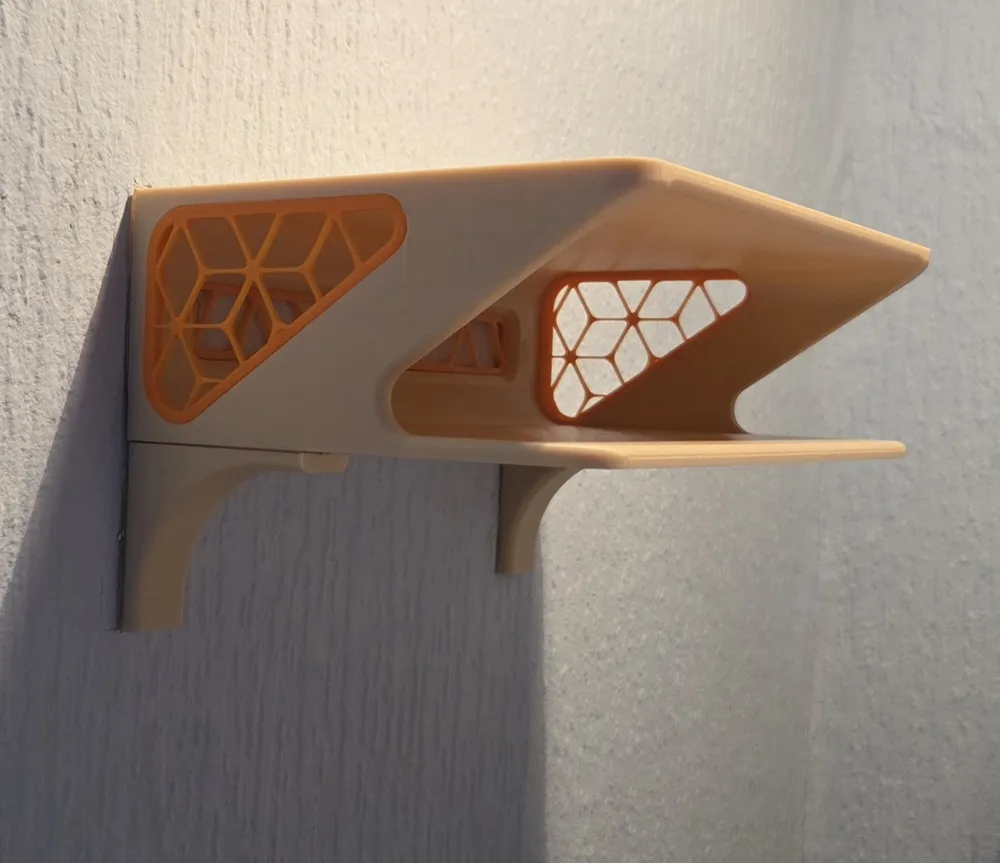 Wall shelf with decor - no AMS needed. - Free 3D Print Model - MakerWorld