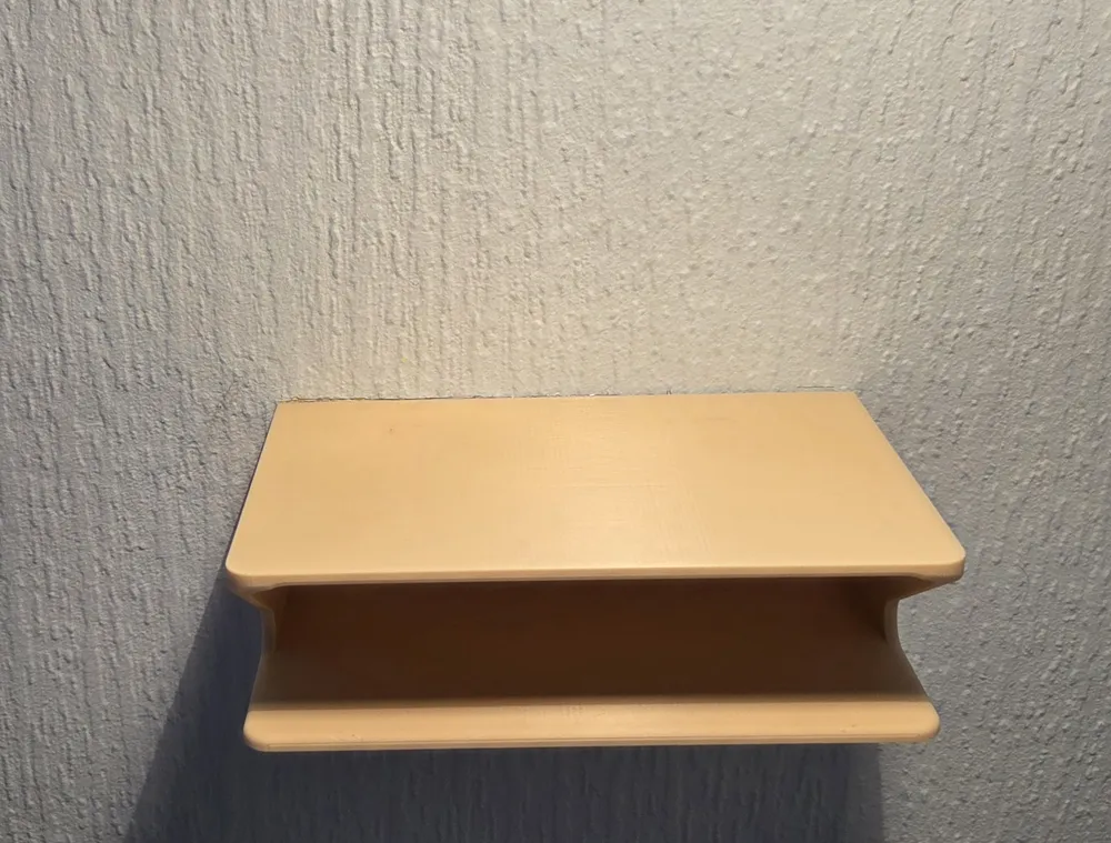 Wall shelf with decor - no AMS needed. - Free 3D Print Model - MakerWorld