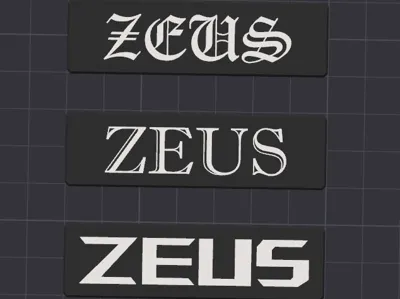 Zeus Plaque