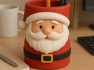 Santa Claus Pencil Holder