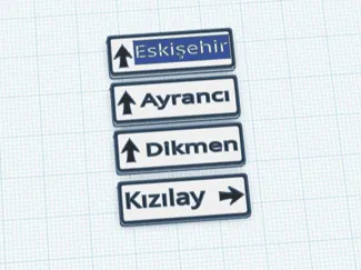 Kızılay levha tabela