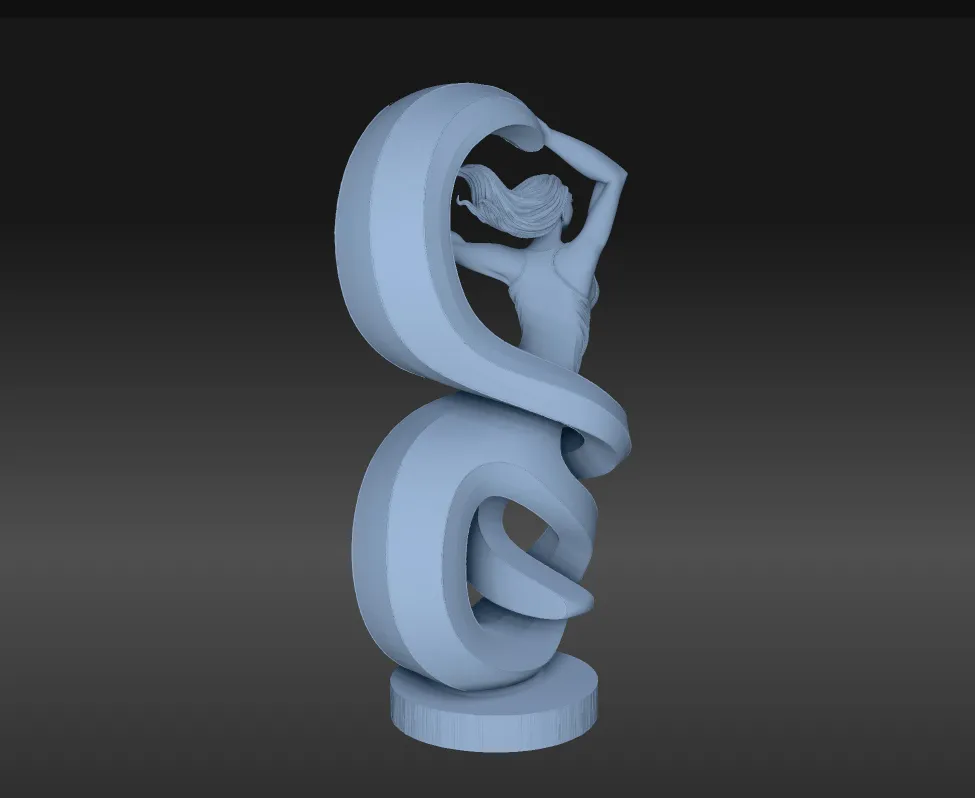 Dancing Woman Statue - Free 3D Print Model - MakerWorld
