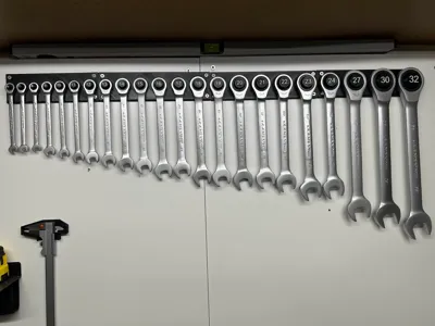 Ratchet Wrench Holder 6 to 32 (22 pieces)