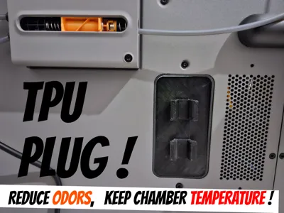Bambu Lab P2S TPU Plug for Poop Outlet