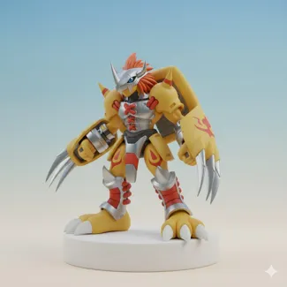 WarGreymon Digimon Creature Model