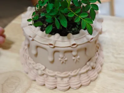 Cake Planter w7.5cmXh6.5cm