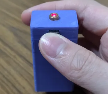 Compact 9 volt battery laser pointer