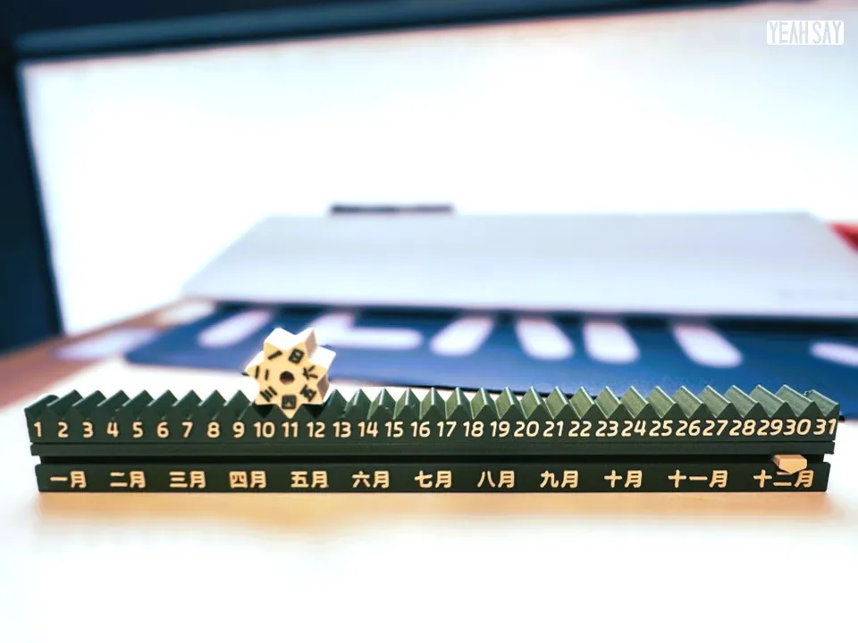 Scrolling Ruler Desktop Calendar Week Date Month The Ritual of Time ...