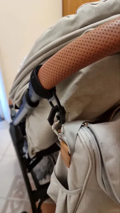 Stroller bag/backpack attachment system