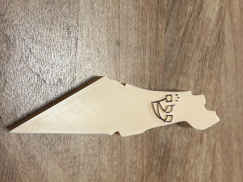 Mezuzah in the shape of the Land of Israel