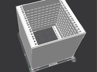 10英寸机架6U280机架3D（需要300mm打印尺寸）