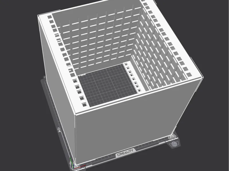 10英寸机架6U280机架3D（需要300mm打印尺寸）