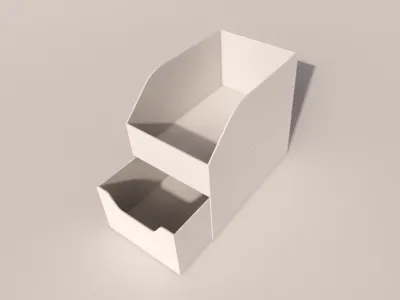Mini drawer with open storage tray