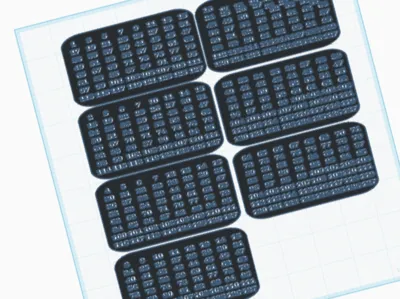 Magic  Number Cards 127 numbers