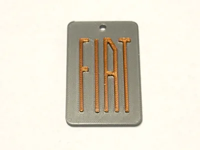 60s OldStyle Fiat Keychain