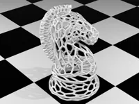 Cavalier d'échecs style Voronoi — photo 1