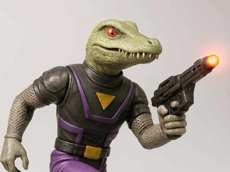 Dinosaur rider Scifi Ru Loner Crocman