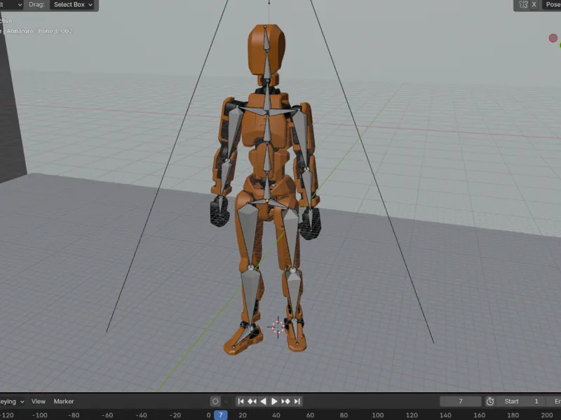 rigged dummy 13 model for blender