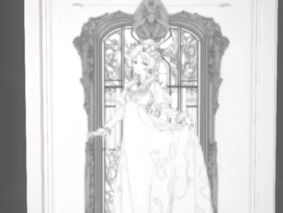 芙莉莲透光浮雕带相框