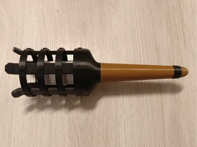 Cosplay torch with battery operated candle