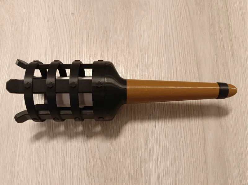 Cosplay torch with battery operated candle