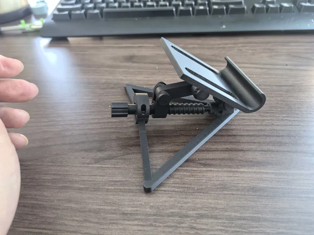 Adjustable Angle Phone Stand - Free 3D Print Model - MakerWorld