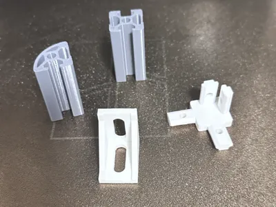 European Standard 2020 Aluminum Profile and Connector Template