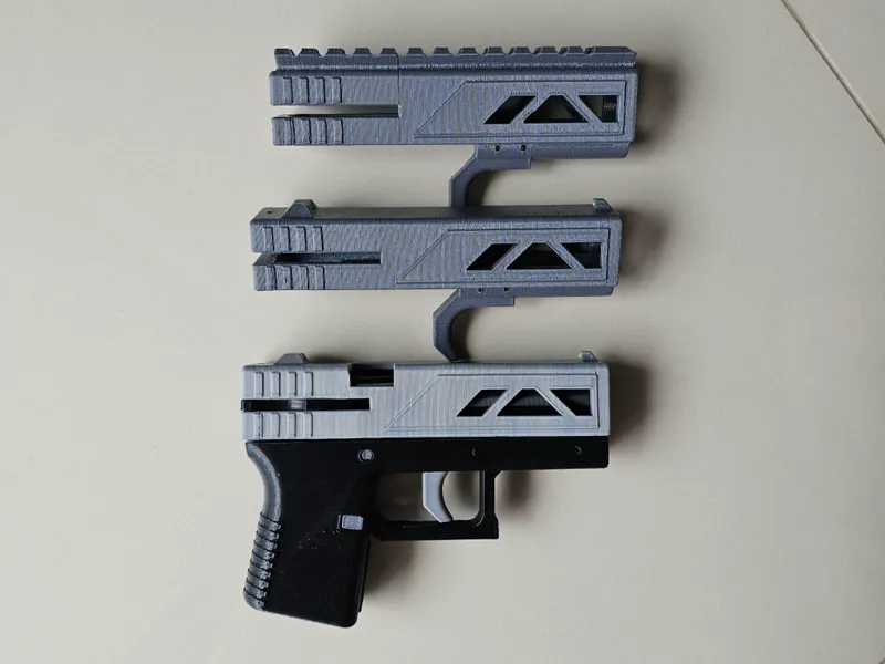 Pistola de Disco CCF trava e cano modificado