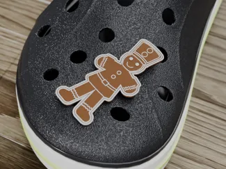 Gingerbread Soldier Shoe Charm (Crocs compatible)