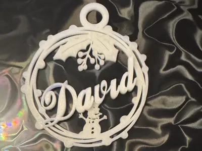 Christmas Ball with the Name David