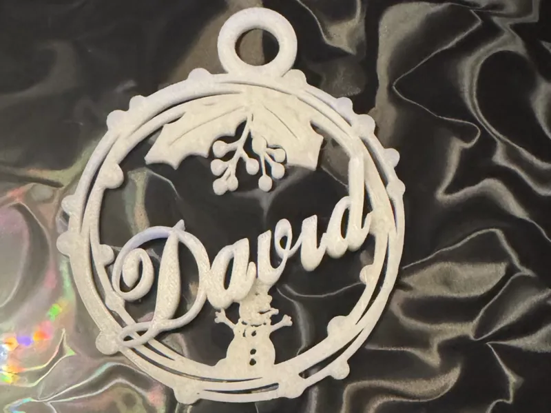 Bola de Navidad con el Nombre David