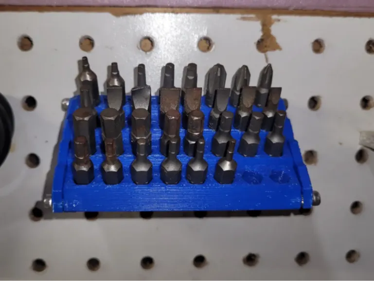 1/4"|Hex Driver Bit Holder|32 Bit Holder|Pegboard