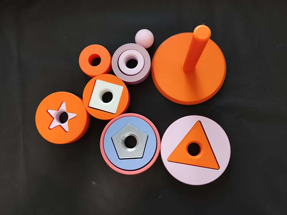 Rainbow Stacker - Free 3D Print Model - MakerWorld