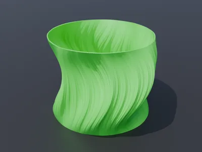 Julia set vase/planter 1