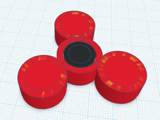 Print in place fidget spinner simple