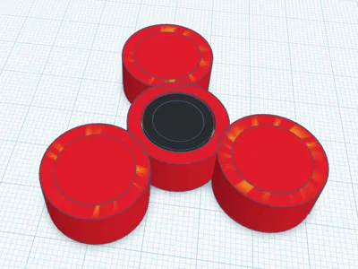 Print in place fidget spinner simple