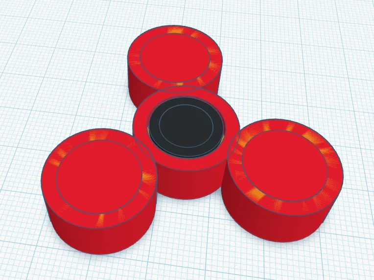 Print in place fidget spinner simple