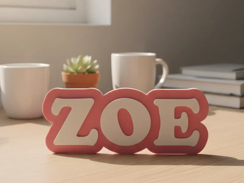 Türschild Zoe
