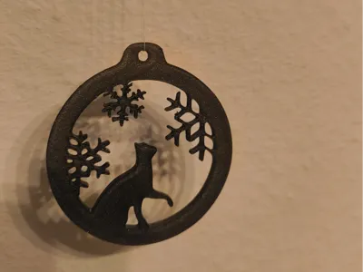 Macskas fadisz (cat ornament)