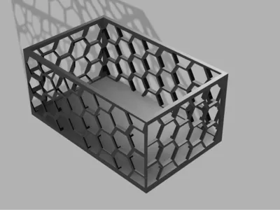 Box with hexagonal walls