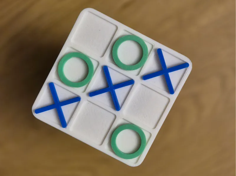 Luffarschack, Tic tac toe
