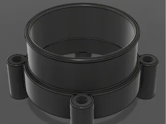Bosch DBW 68mm to 3" hose adapter